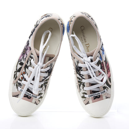 Christian Dior Canvas Rosa Mutabilis Embroidered Womens Walk'N'Dior Low Top Sneakers 36.5 Multicolor 5 of 11