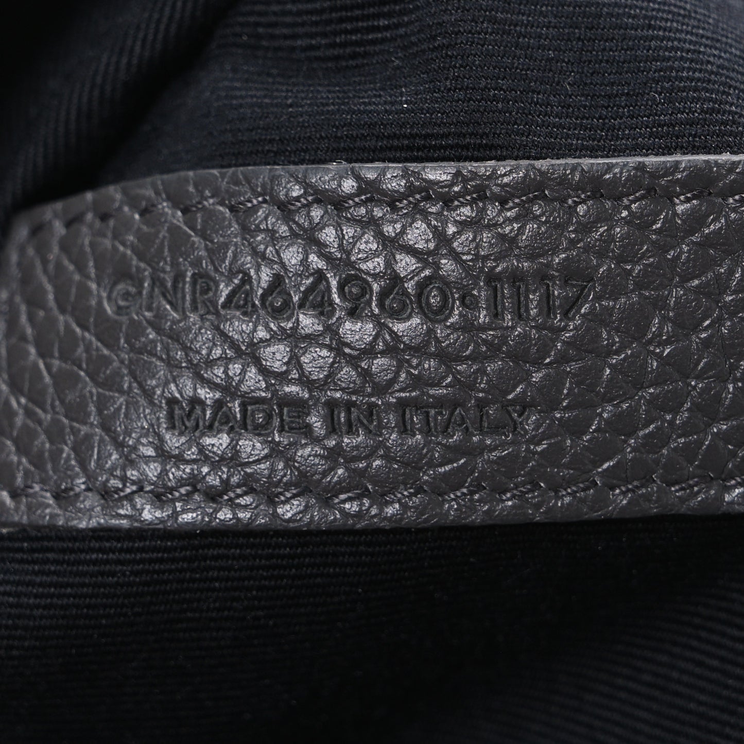 Grained Calfskin Small Supple Sac De Jour Fog