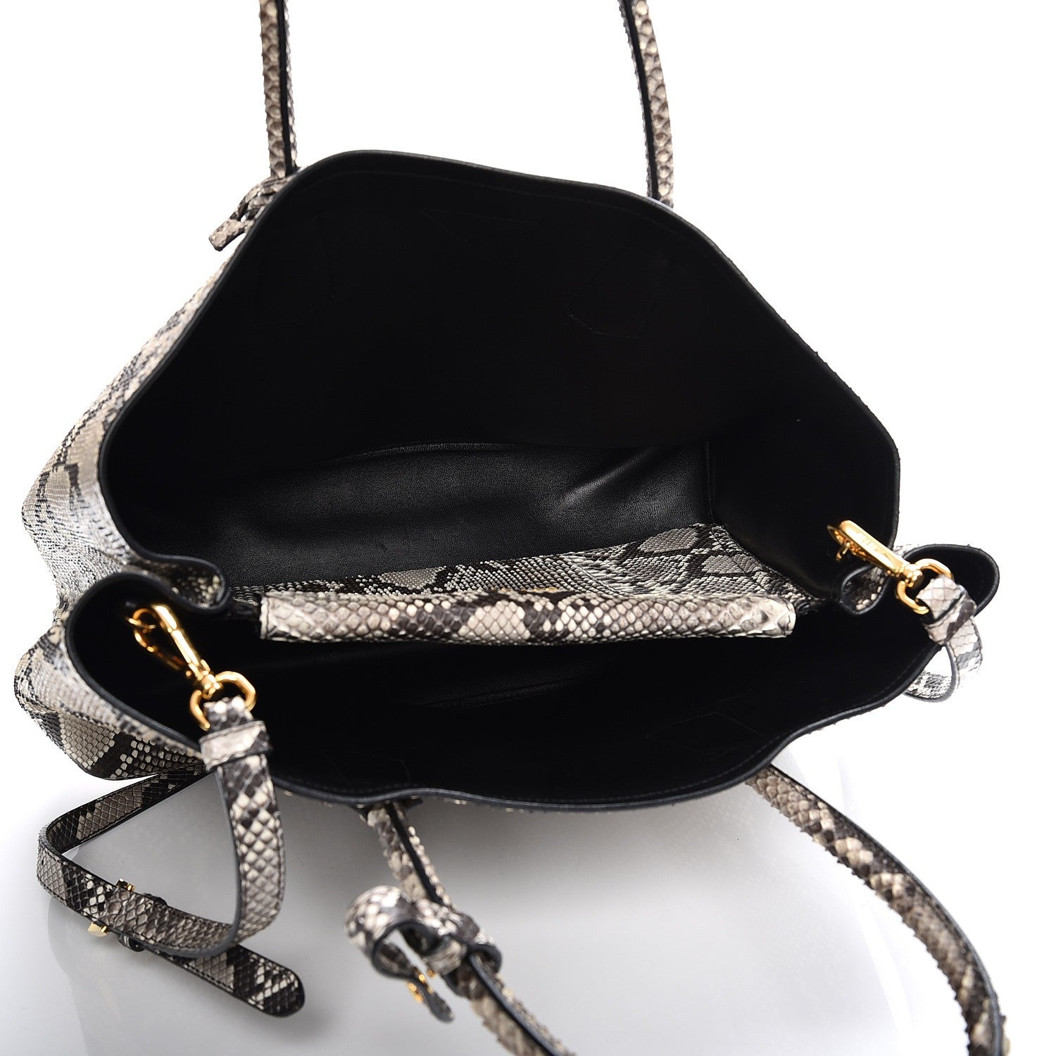 Prada Python Large Double Bag Roccia 6 of 13