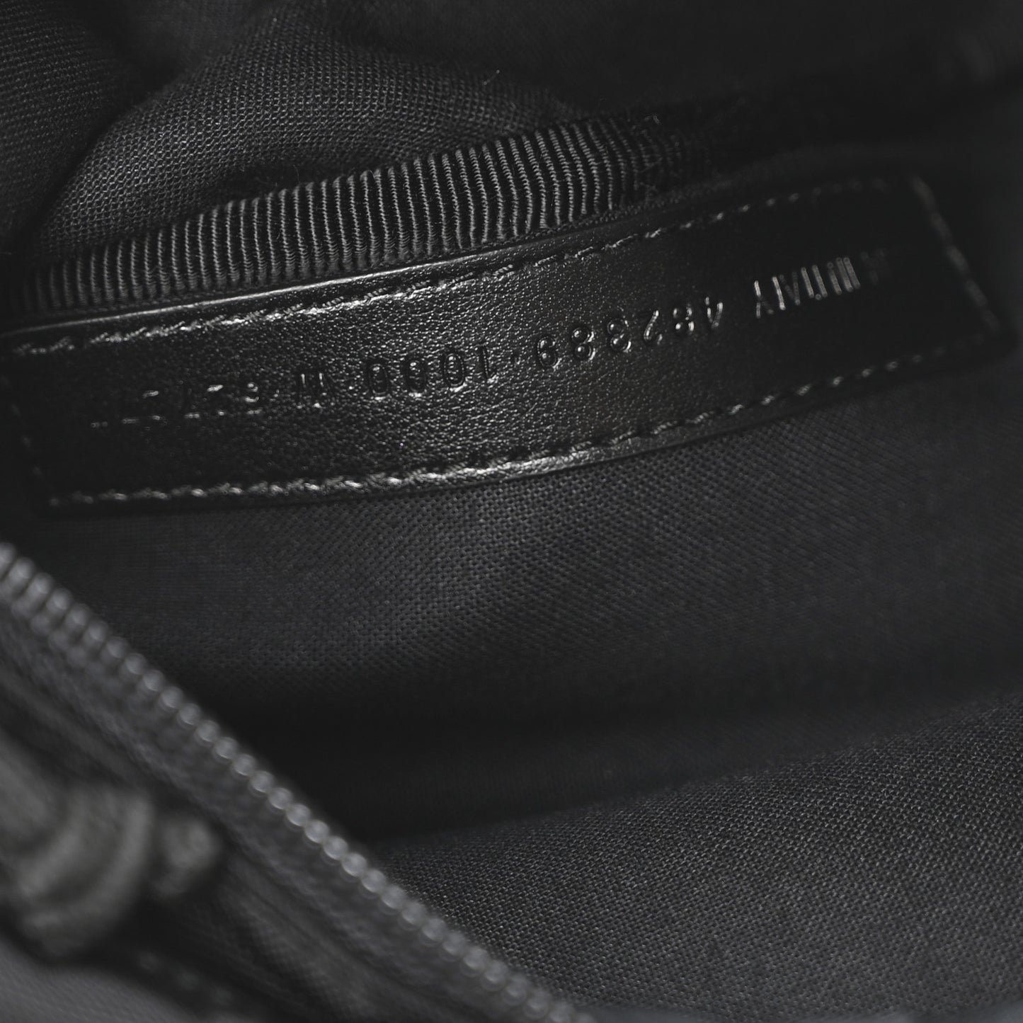 Nylon Canvas Logo Explorer Beltpack Black White