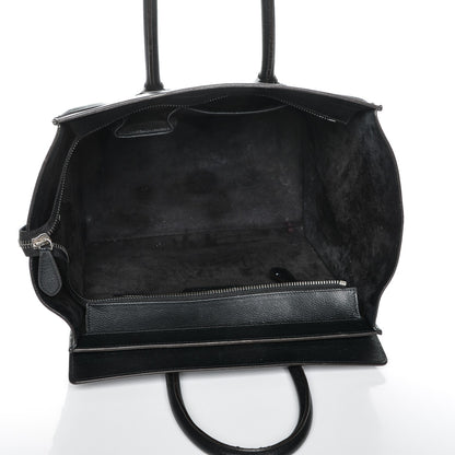 Celine Drummed Calfskin Mini Luggage Black 5 of 6