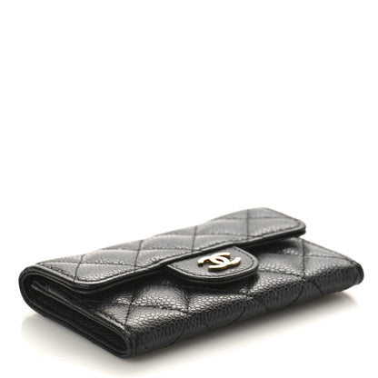 Chanel Caviar Quilted Flap Card Holder Black 5 of 10