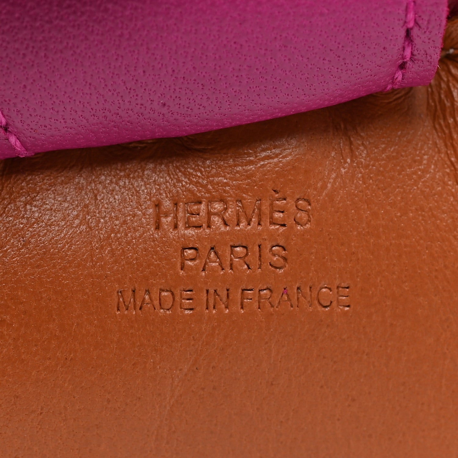 Hermes Milo Lambskin Grigri Rodeo Horse Bag Charm Gold Rubis Rose Pourpre 3 of 5