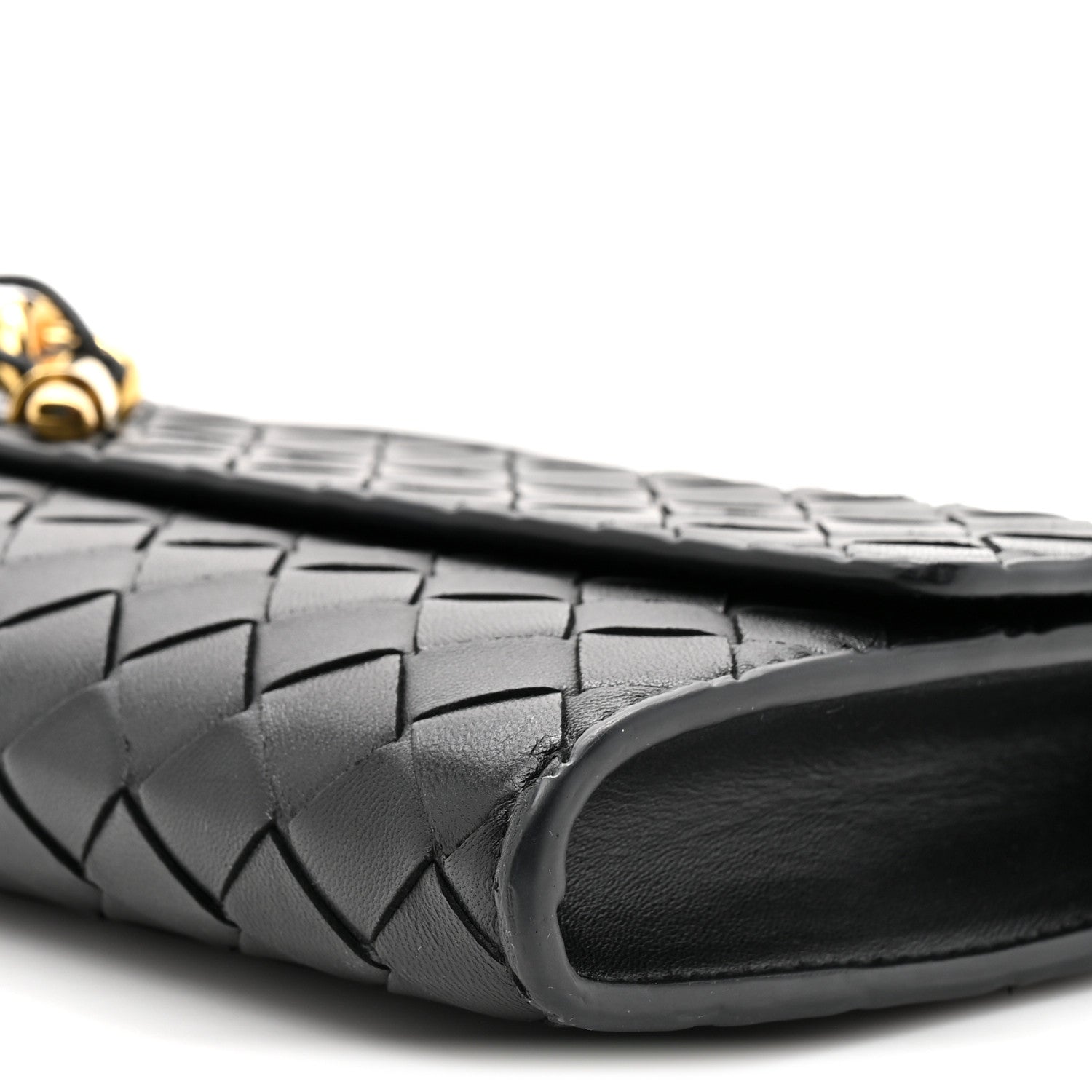 Bottega Veneta Nappa Intrecciato Long Andiamo Top Handle Clutch Black 8 of 9