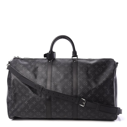 Louis Vuitton Monogram Eclipse Keepall Bandouliere 55 1 of 8