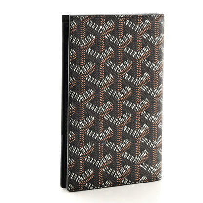 Goyard Goyardine Grenelle Passport Wallet Black Gold 3 of 7