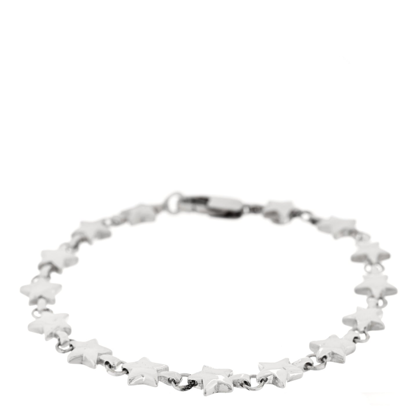 Sterling Silver Chain of Stars Bracelet