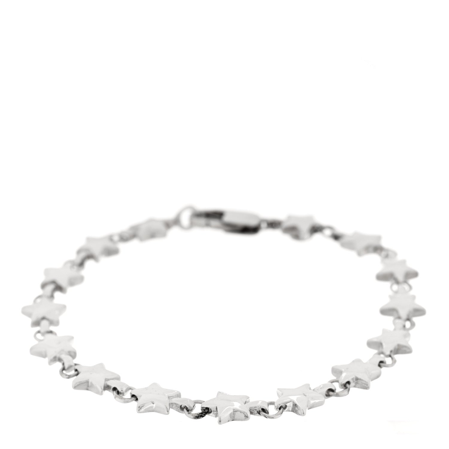 Tiffany Sterling Silver Chain of Stars Bracelet 1 of 4