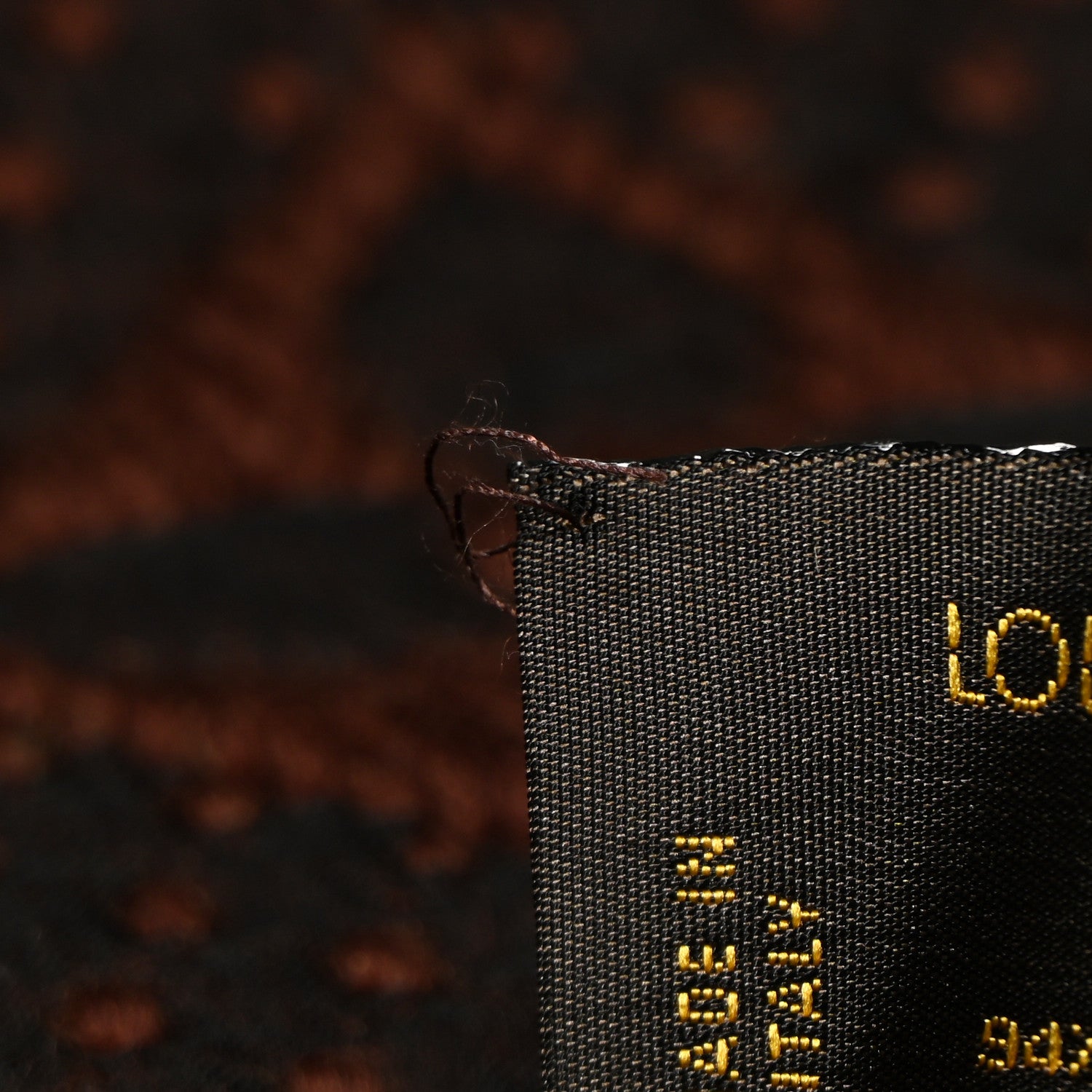 Louis Vuitton Wool Silk Logomania Scarf Brown 4 of 4
