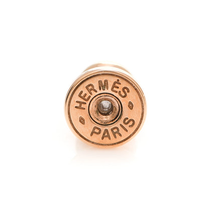 Hermes Rose Gold Lacquered Pop H Earrings Black 5 of 6