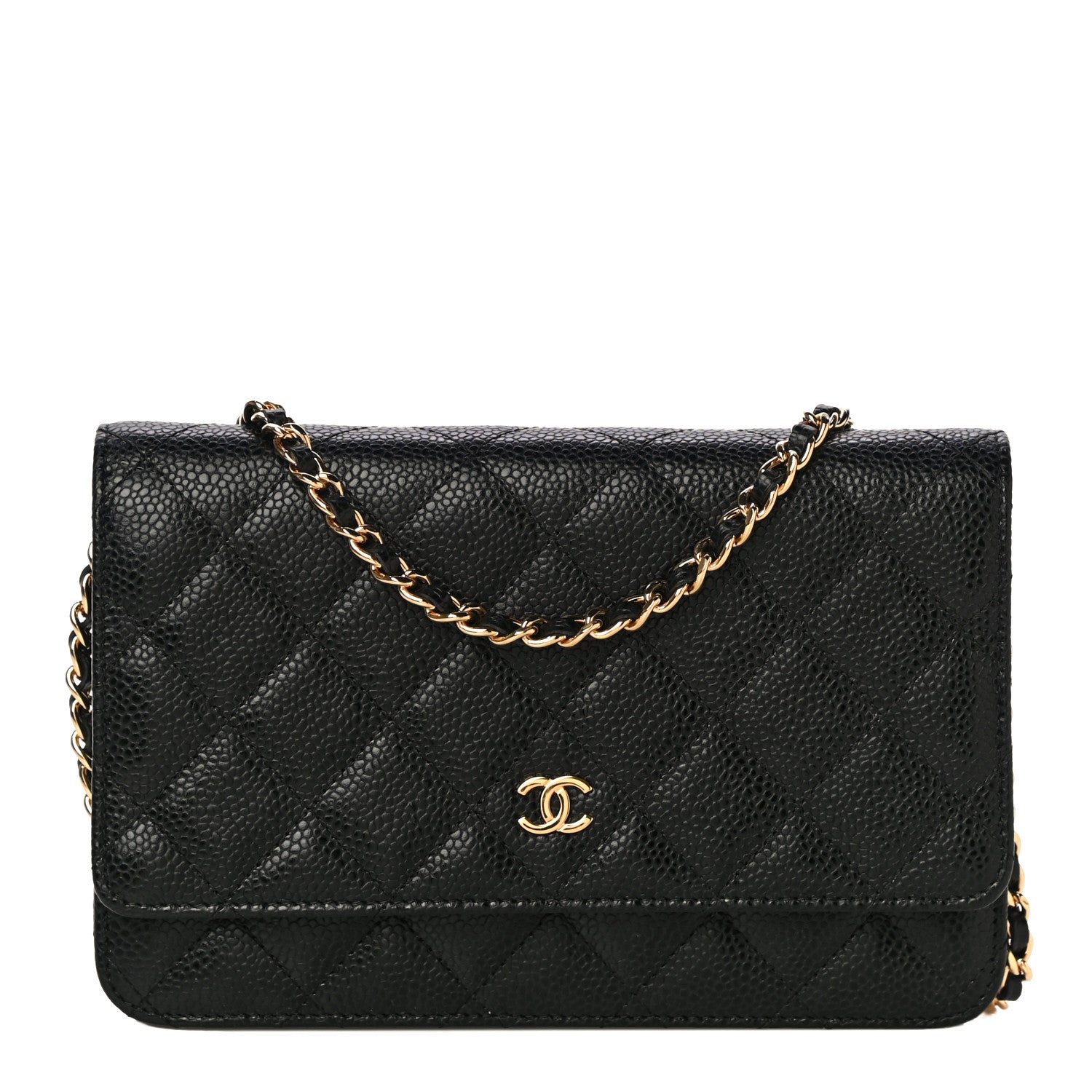 Chanel Caviar Quilted Wallet On Chain WOC Black 1 of 14