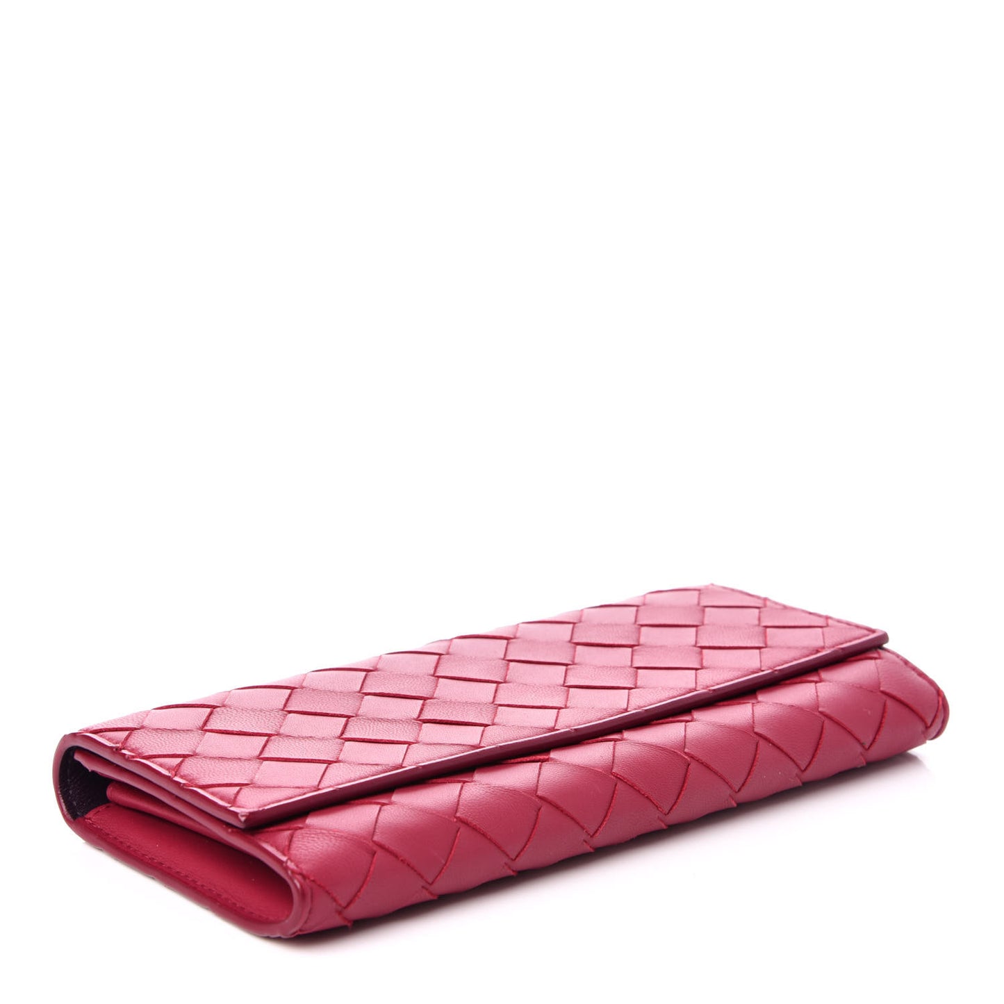 Nappa Intrecciato Continental Flap Wallet Antique Pink