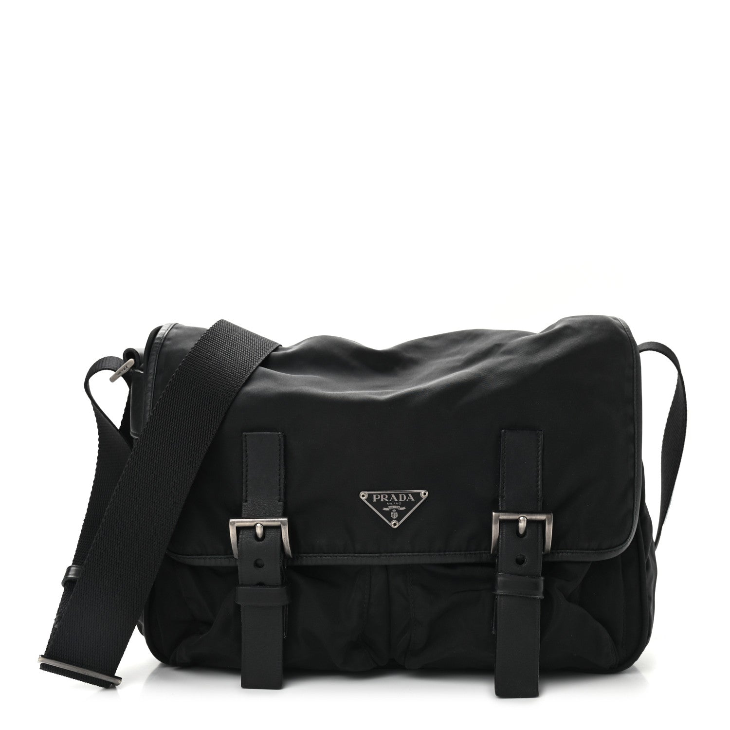 Prada Tessuto Nylon Vela Messenger Bag Black 1 of 13