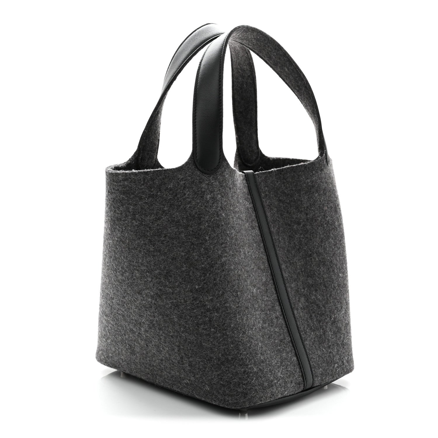 Hermes Feutre Swift Picotin Lock 22 MM Gris Moyen Black 3 of 11