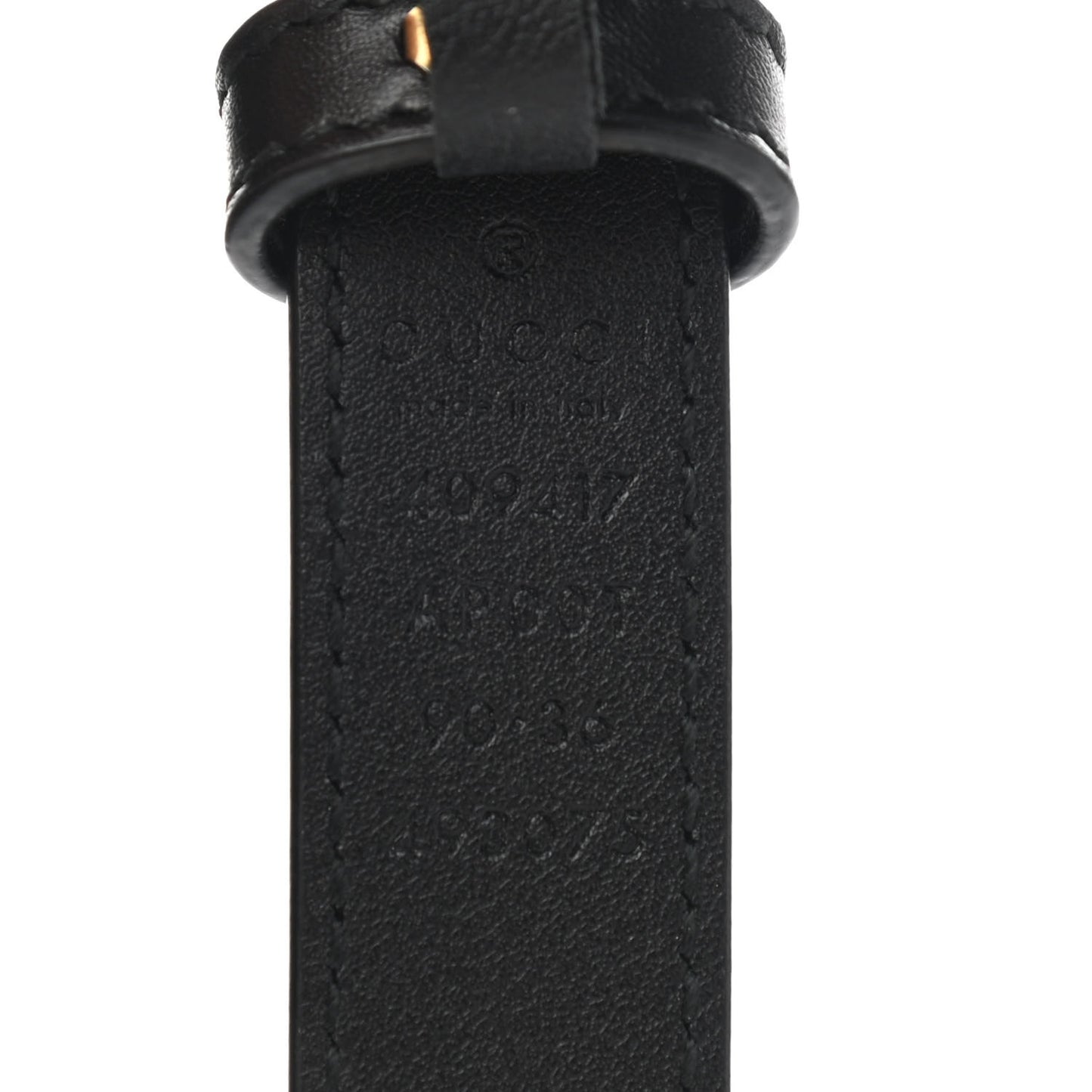 Calfskin Double G 20mm Belt 90 36 Black