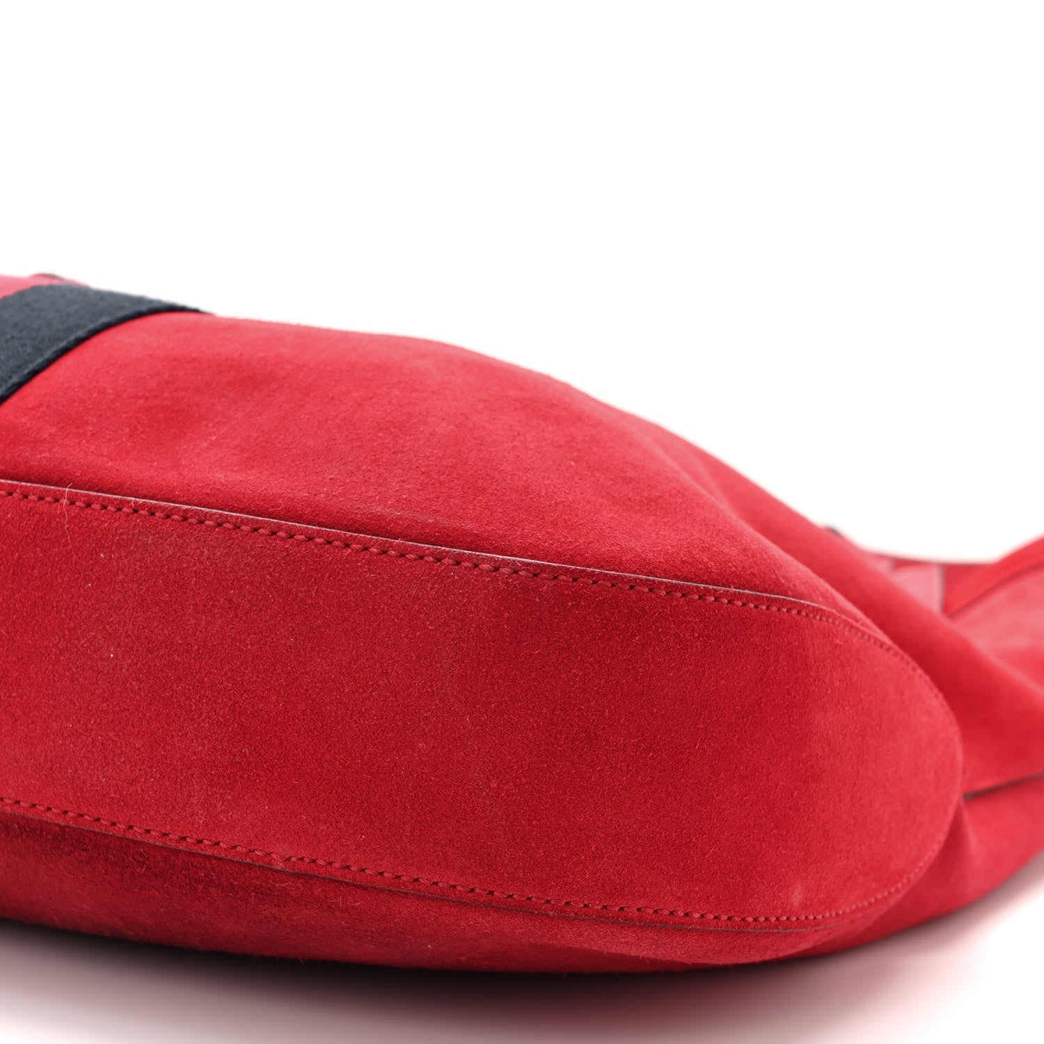 Gucci Soft Suede Web Large Jackie Hobo Red 11 of 12