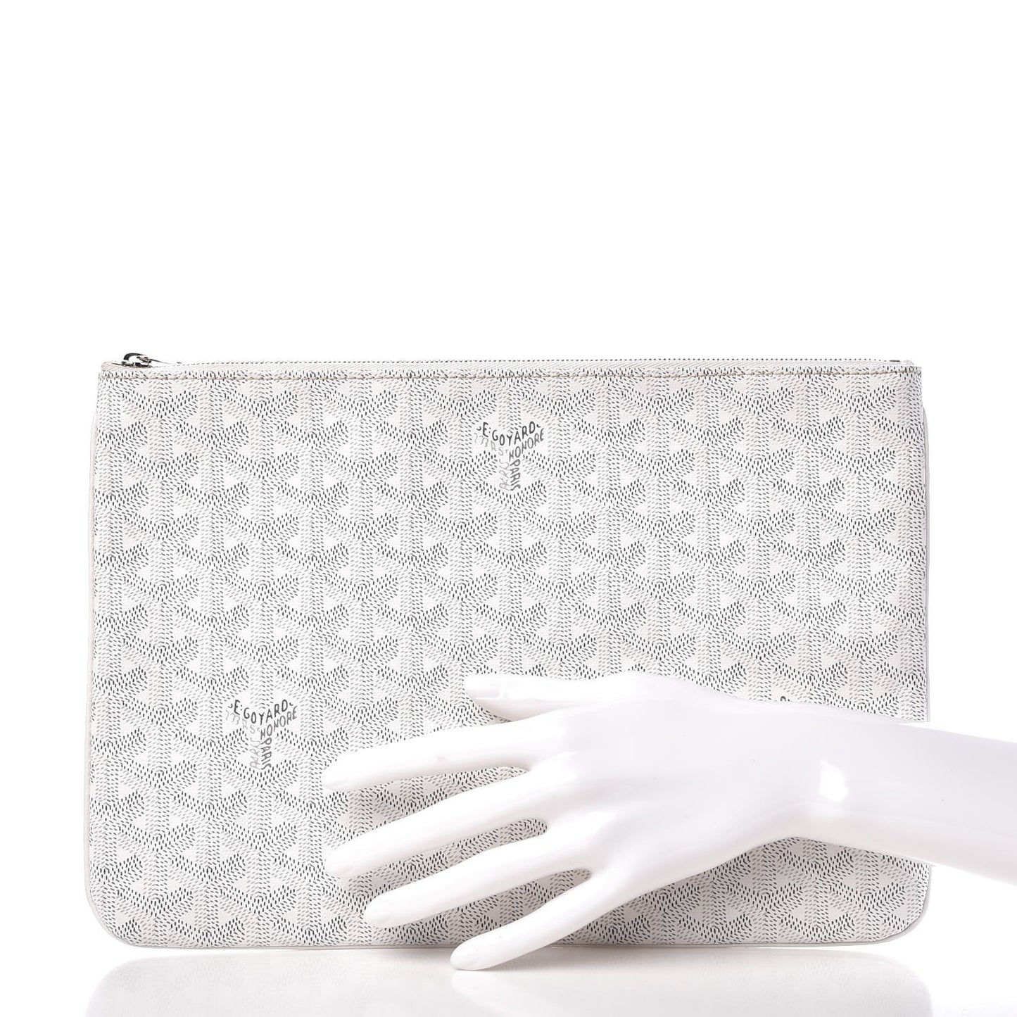 Goyardine Senat Pochette MM White