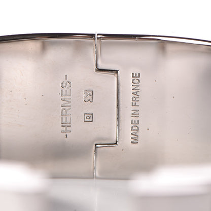 Hermes Enamel Wide Clic Clac H Bracelet GM Black 4 of 5
