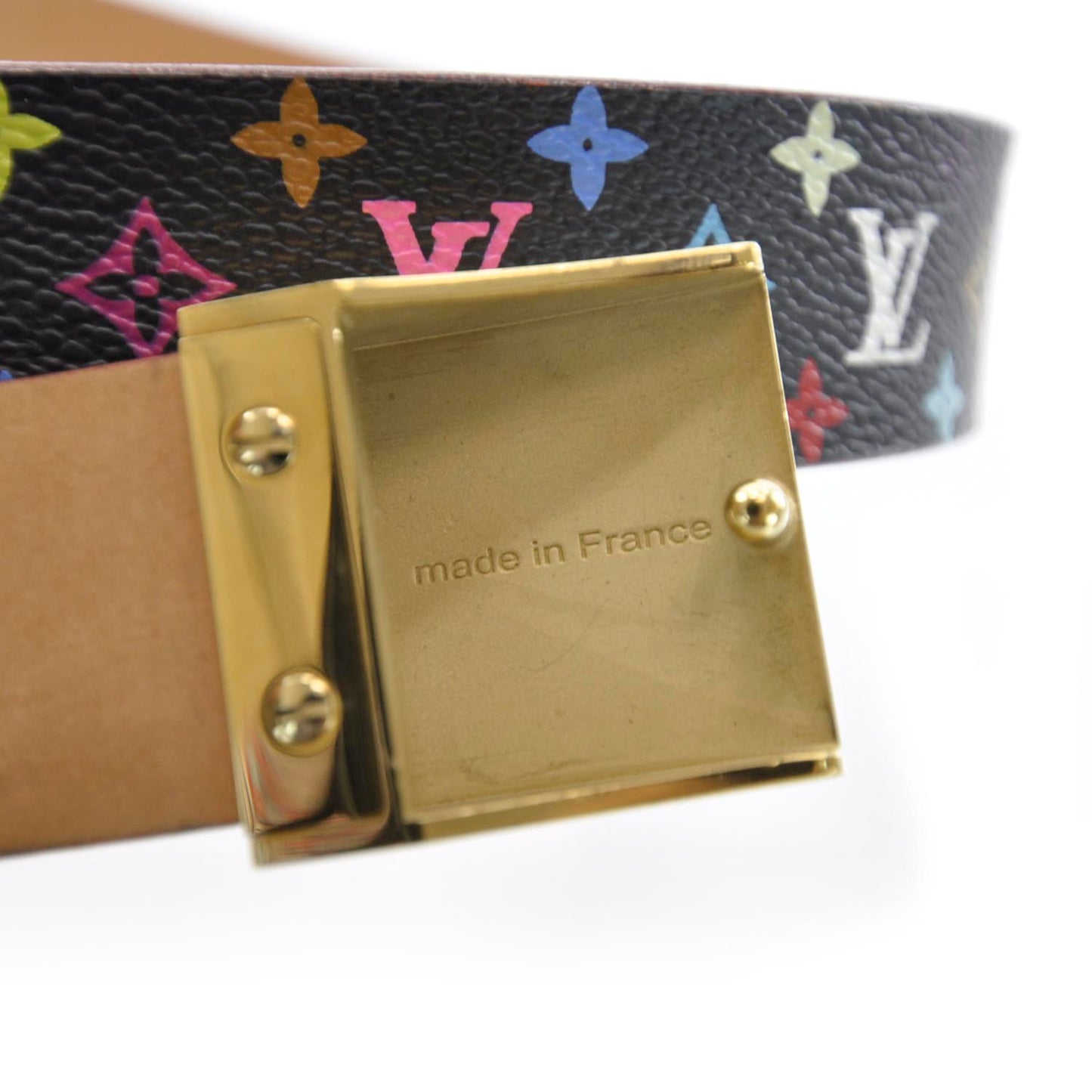 Monogram Multicolor Belt Black 70 28