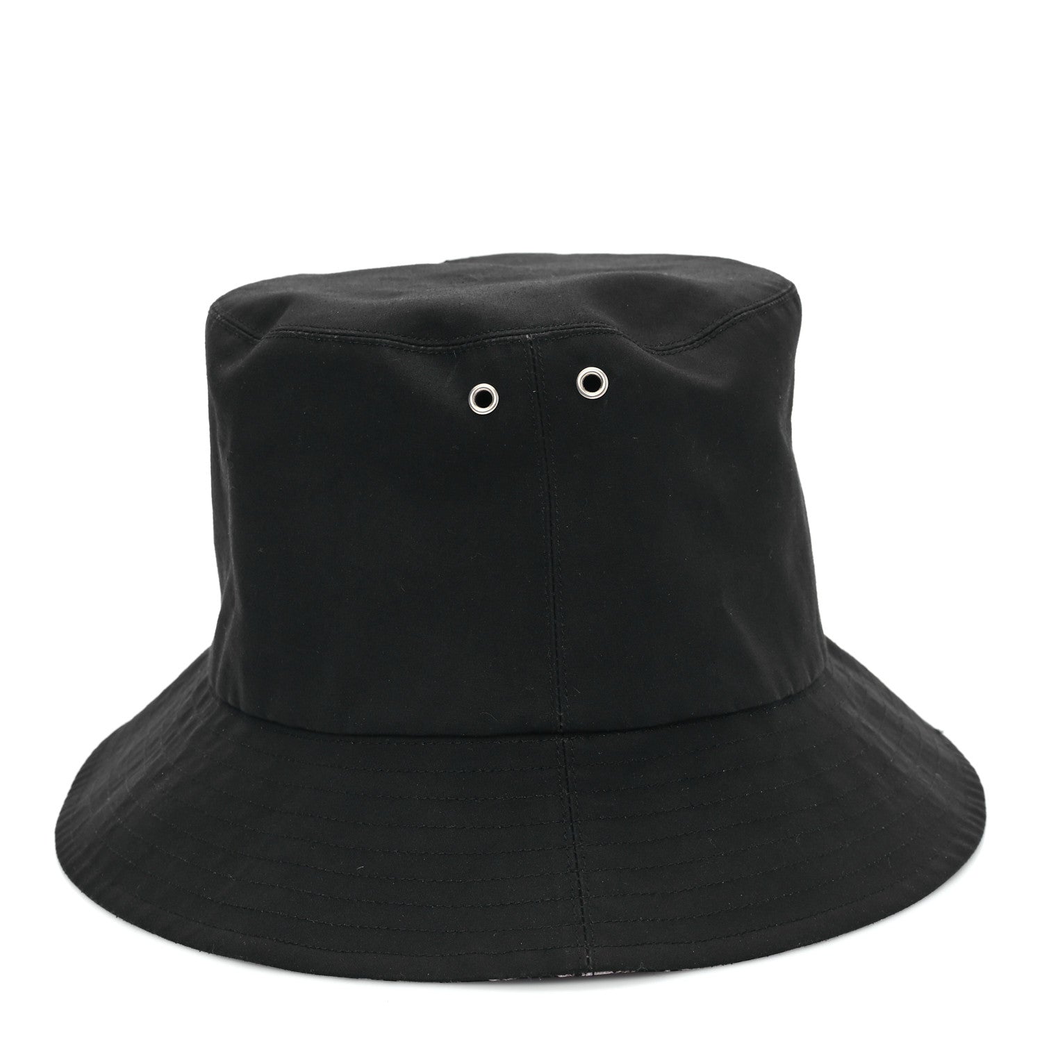 Christian Dior Polyester Cotton Oblique Teddy-D Brim Bucket Hat 57 Black 4 of 8