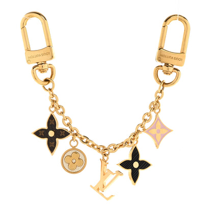 Louis Vuitton Monogram Spring Street Bag Charm Key Holder Gold 1 of 4