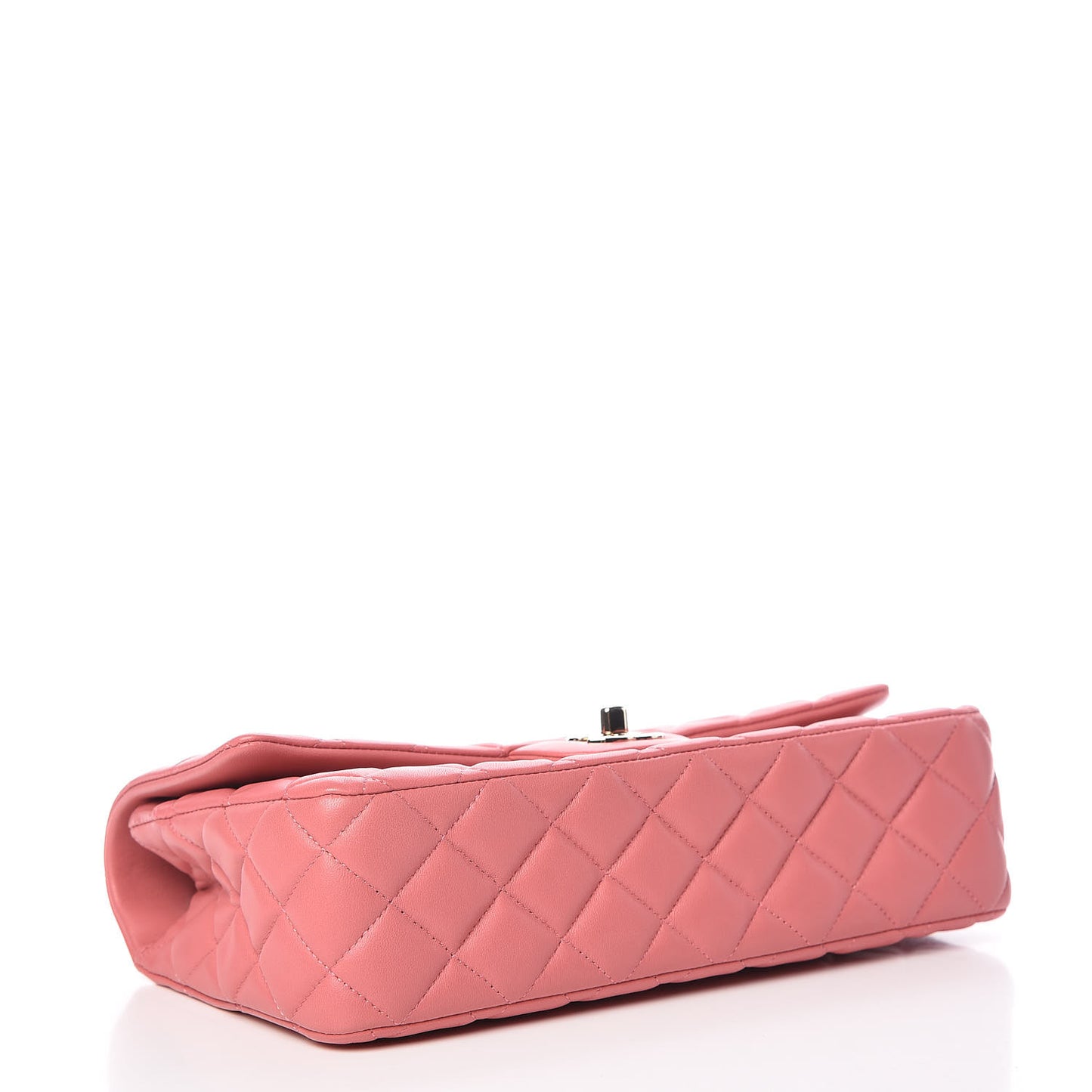 Lambskin Quilted Valentine Charms Medium Single Flap Pink