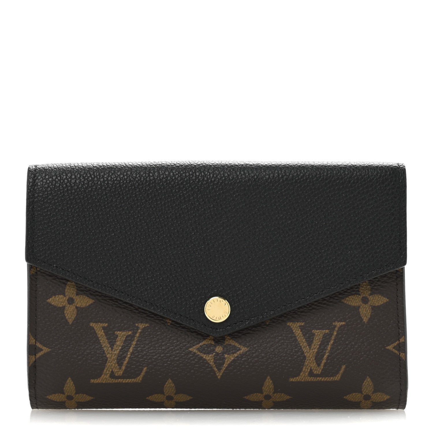 Louis Vuitton Monogram Pallas Compact Wallet Black 1 of 10
