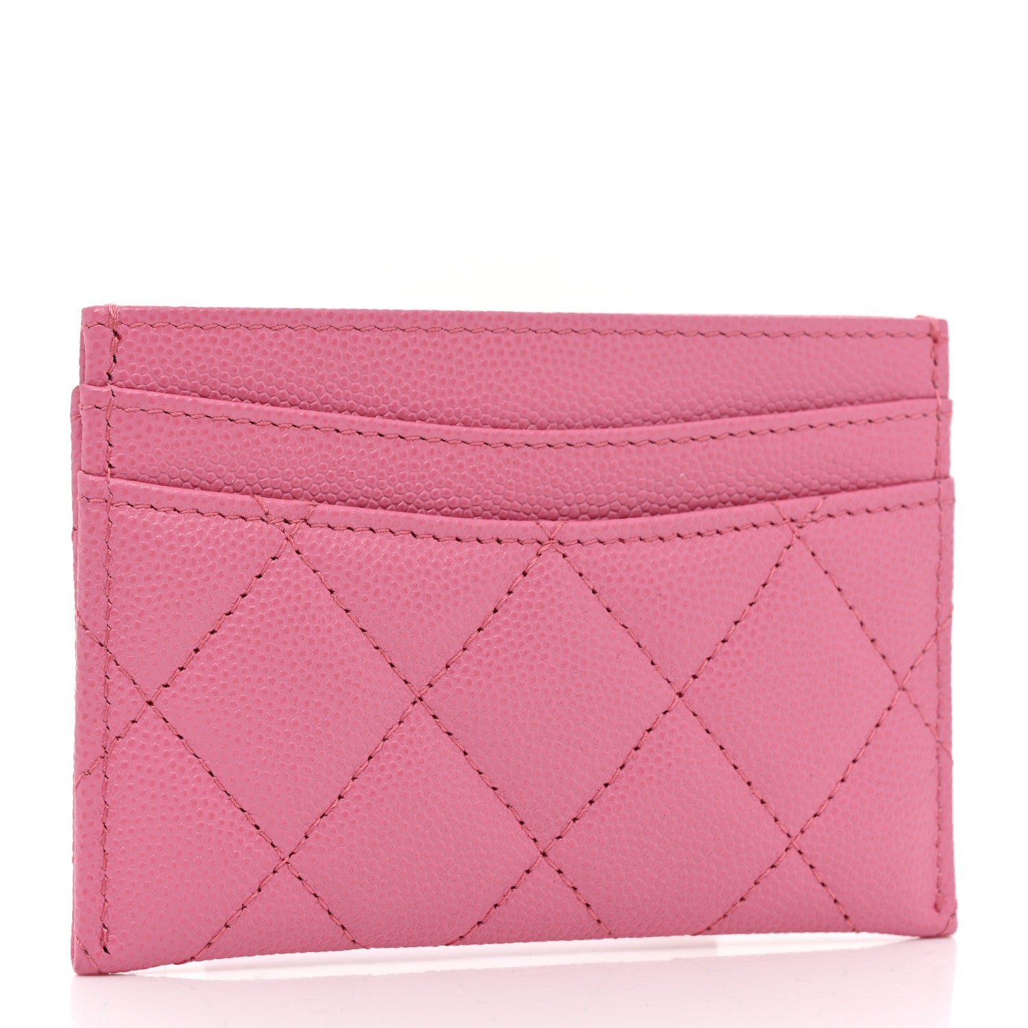 Chanel Caviar Quilted Card Holder Pink 3 of 9