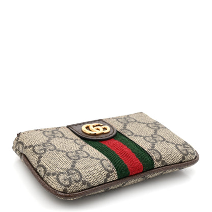 Gucci GG Supreme Monogram Web Ophidia Key Case Beige New Acero 4 of 8