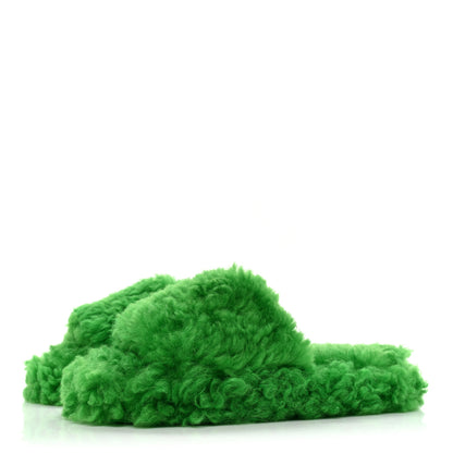 Bottega Veneta Shearling Resort Teddy Slides 38 Parakeet 3 of 6