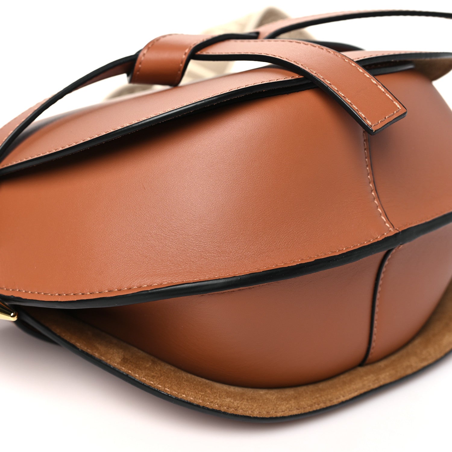 Loewe Calfskin Jacquard Small Gate Dual Bag Tan 8 of 9