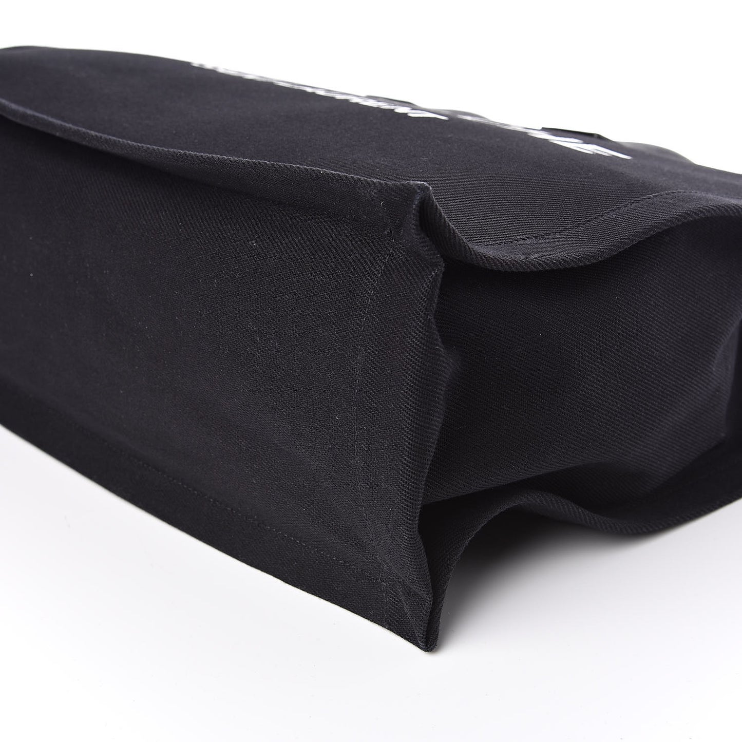 Linen Calfskin Rive Gauche Tote Black