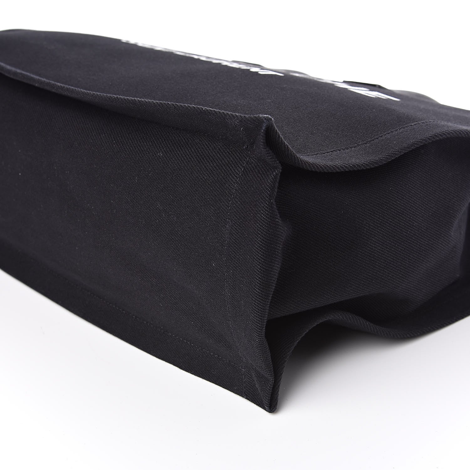 Saint Laurent Linen Calfskin Rive Gauche Tote Black 8 of 10