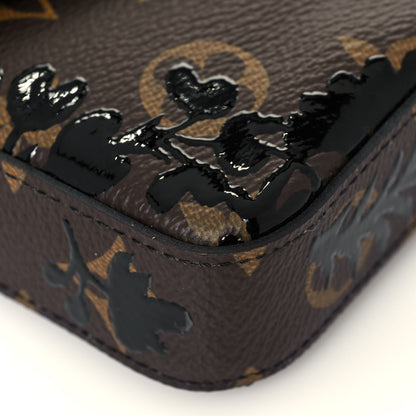 Louis Vuitton Monogram Blossom Pochette Felicie Chain Wallet Black 9 of 14