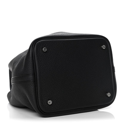 Hermes Taurillon Clemence Picotin Lock 22 MM Black 3 of 4