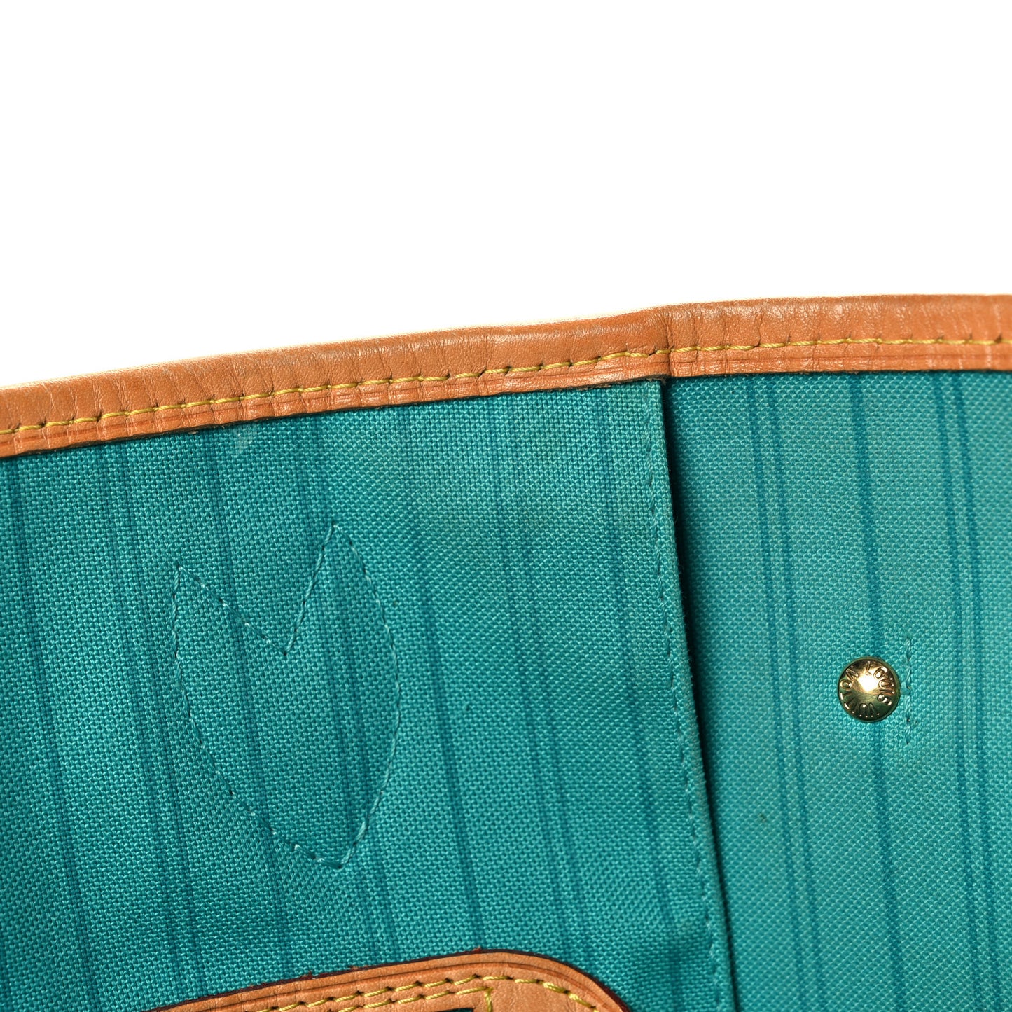Monogram V Neverfull MM Turquoise