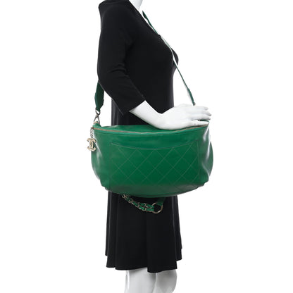 Chanel X PHARRELL WILLIAMS Lambskin Oversized Waist Belt Bag Green 2 of 10