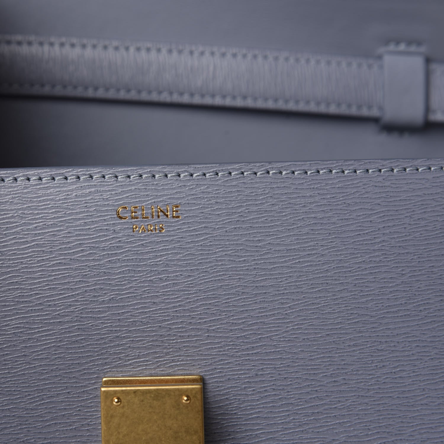 Celine Liege Calfskin Teen Classic Box Flap Bag Arctic Blue 7 of 11