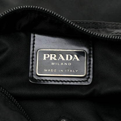 Prada Nylon Saffiano Flat Messenger Bag Black 6 of 11