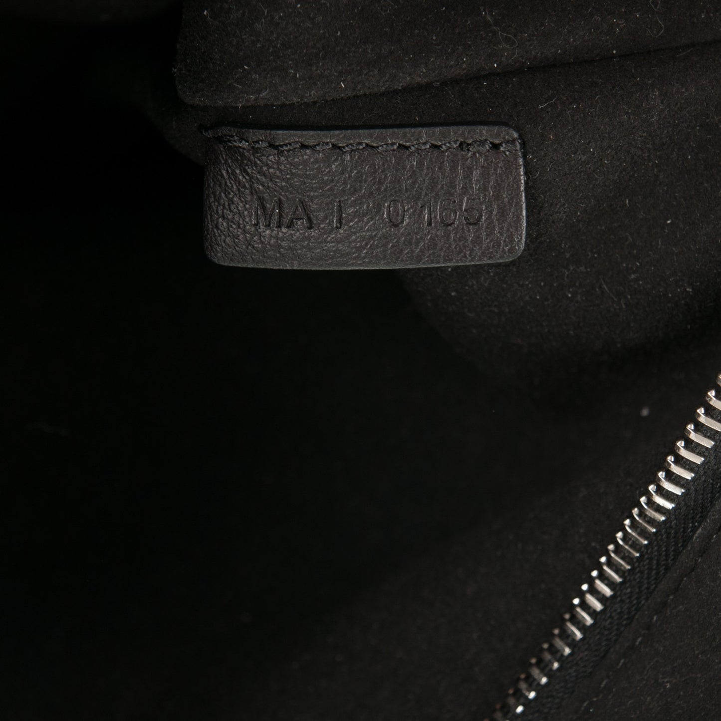 Grained Calfskin Medium Shark Lock Satchel Black