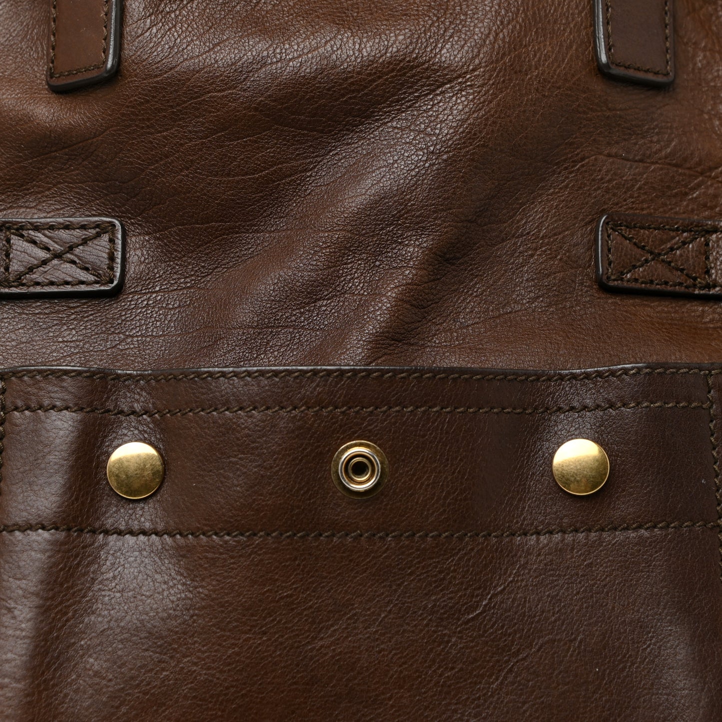 Calfskin Medium Downtown Tote Brown
