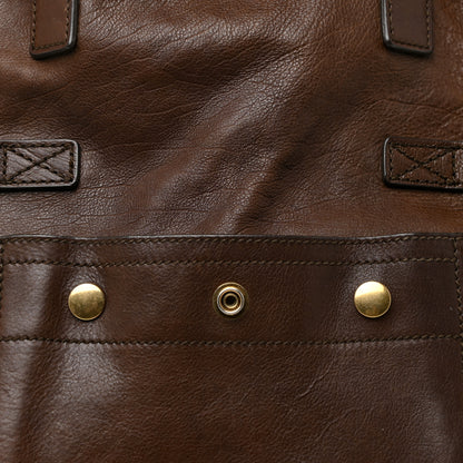 Saint Laurent Calfskin Medium Downtown Tote Brown 8 of 19