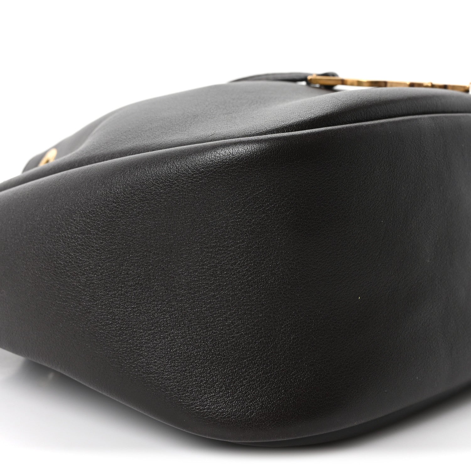 Saint Laurent Calfskin Cassandre Supple Bucket Bag  Fondente Dark Cigar 9 of 10