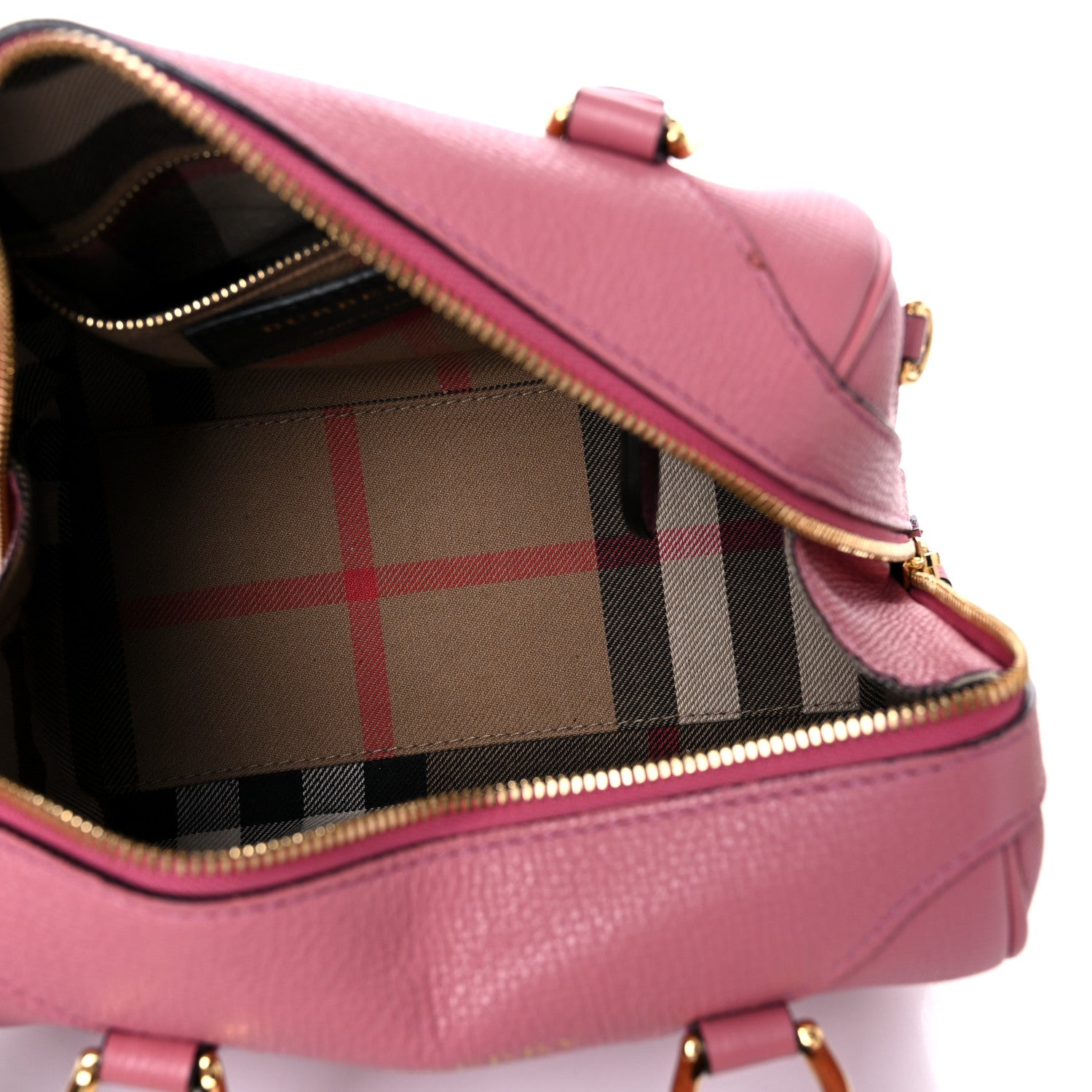 Burberry Derby Calfskin Small Alchester Bowling Bag Mauve Pink 5 of 11