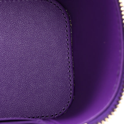 Chanel Lambskin Quilted Small Top Handle Vanity Case With Chain Purple 11 of 11