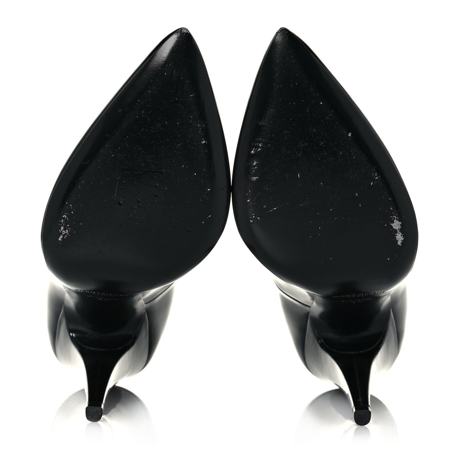 Saint Laurent Patent Calfskin Kiki 100 Pumps 41 Black 5 of 10