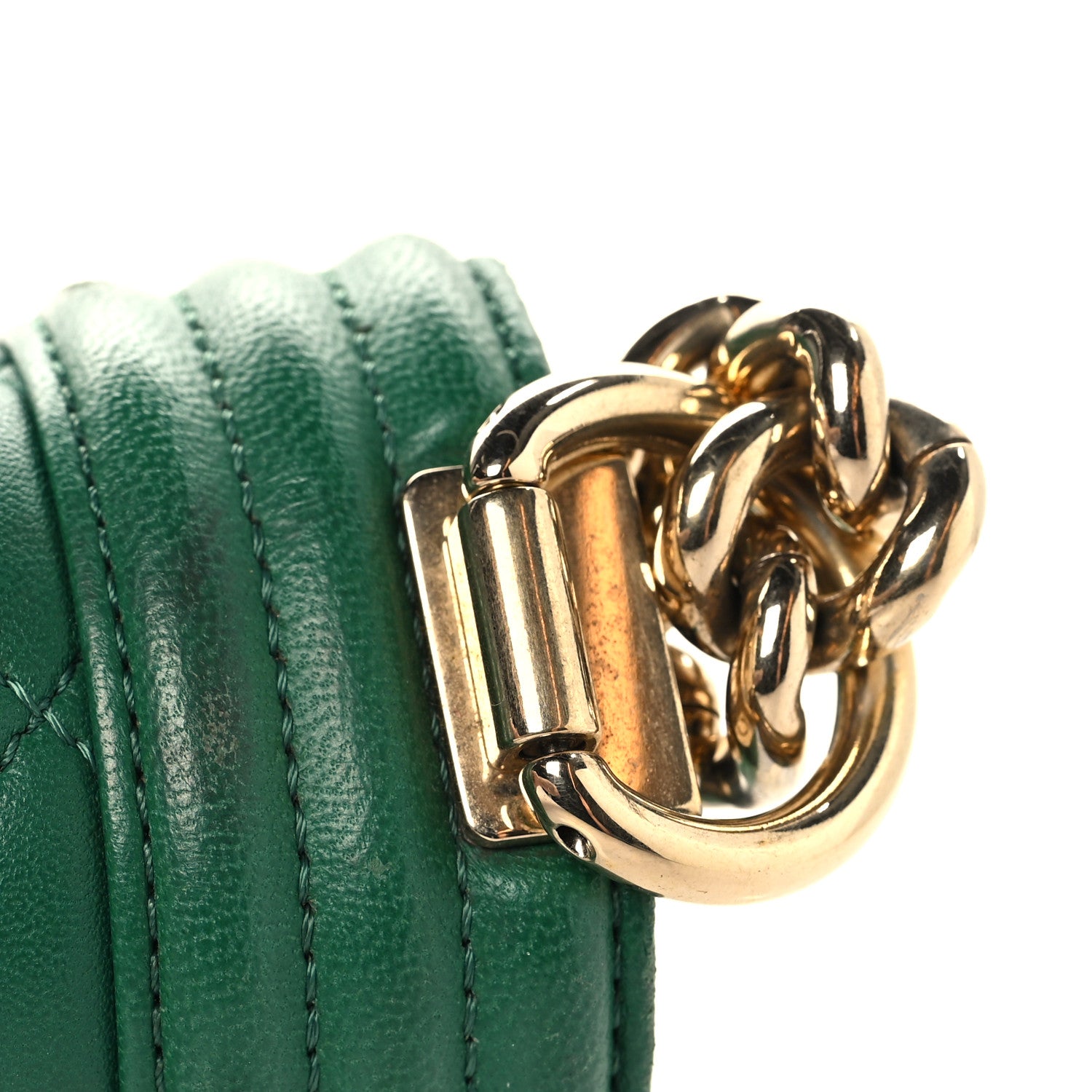 Chanel Lambskin Quilted Small Boy Flap Green 13 of 13