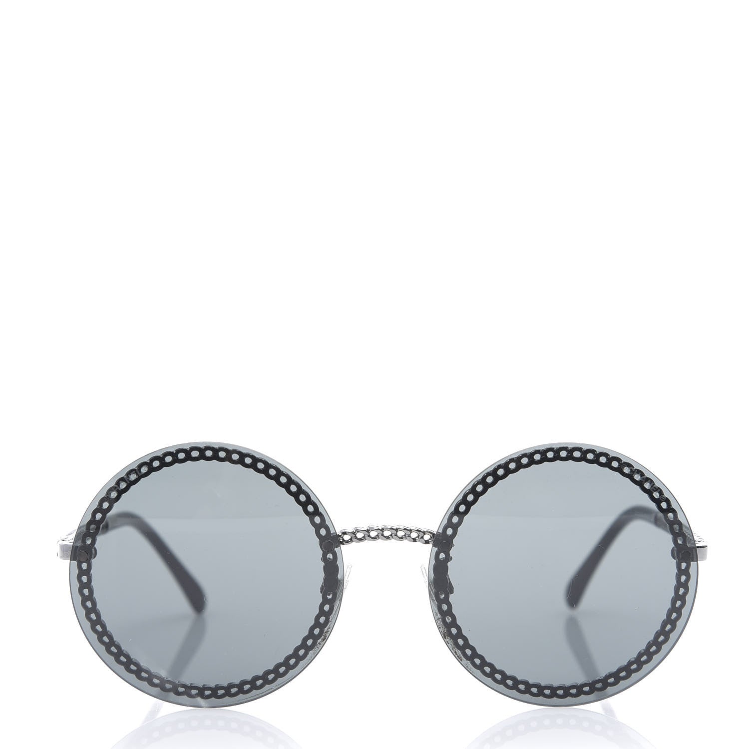 Chanel Round Chain Sunglasses 4245 Gold 3 of 9