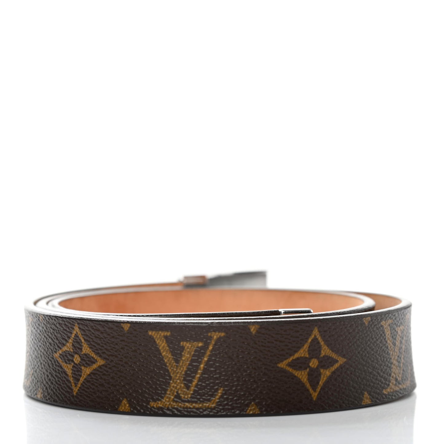Monogram Ceinture Belt Silver Buckle 85 34