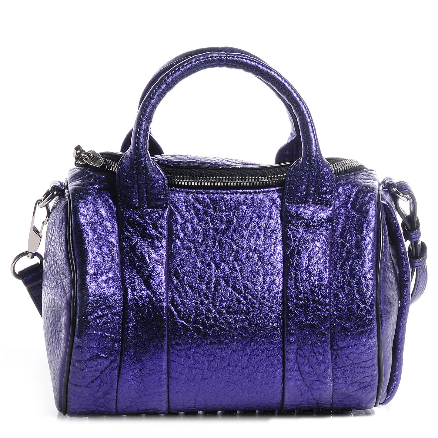 Pebbled Lambskin Rockie Nile with Silver Hardware